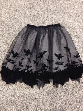 H&M Black Bat Tulle Skirt - Girls